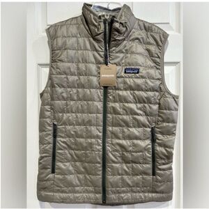 Patagonia Men's Medium Nano Puff Insulated Vest Seabird Grey NWT Puffer